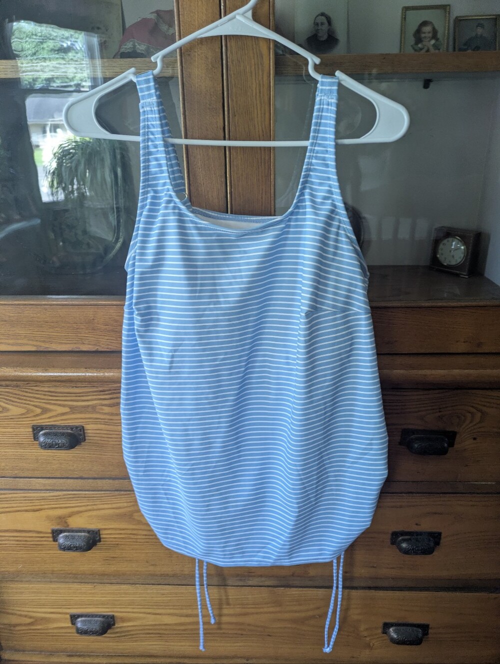 BloomChic Blue and White Striped One-Piece
